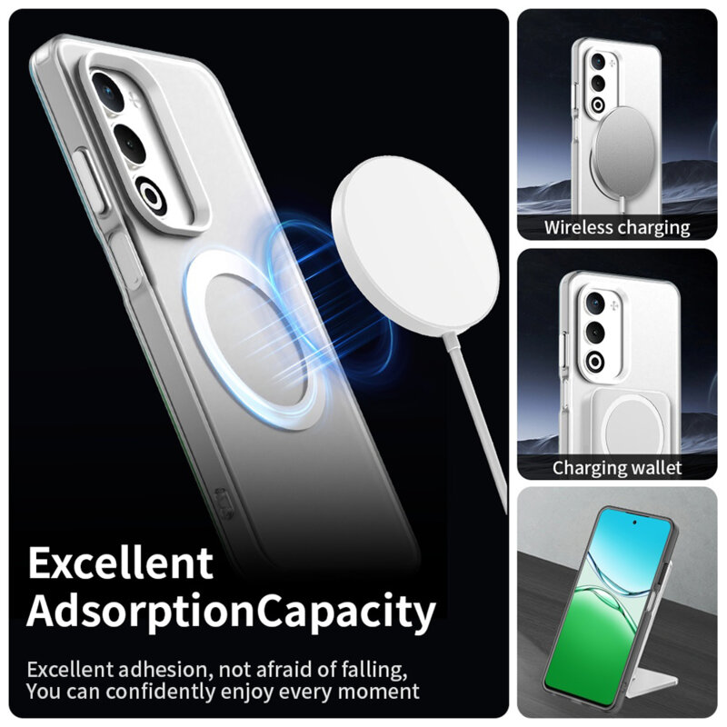Husa Oppo A5 5G Techsuit CandyCase MagSafe, alb