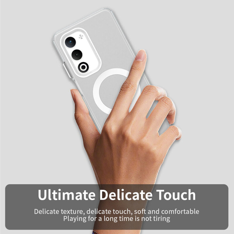 Husa Oppo A5 5G Techsuit CandyCase MagSafe, alb