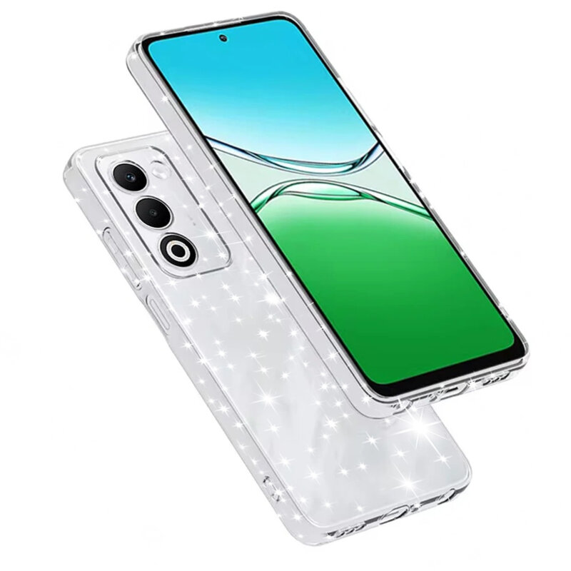 Husa sclipici Oppo A5 5G Techsuit SparkleSkin, transparenta