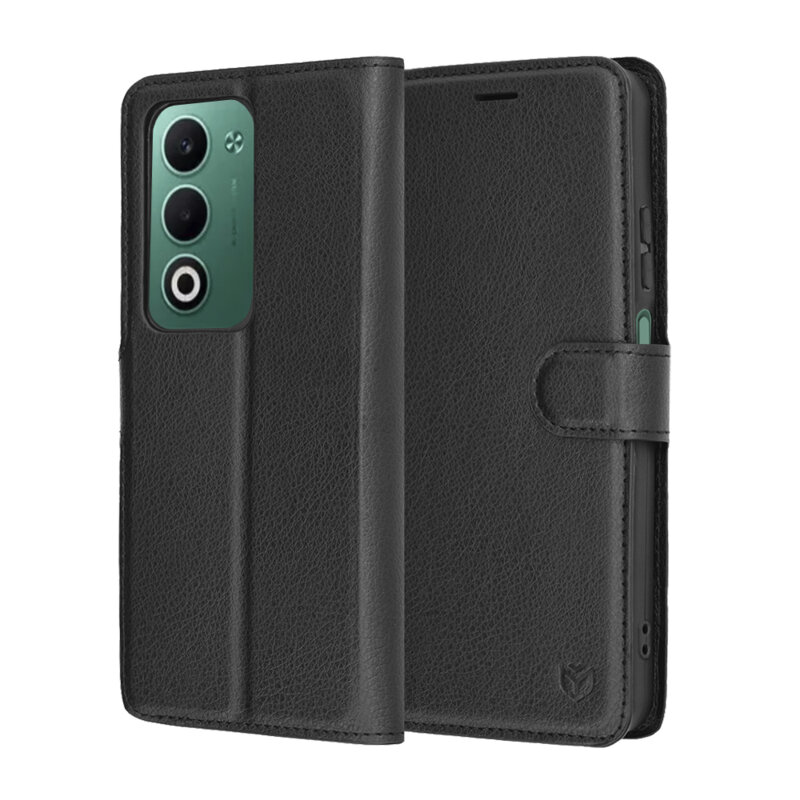 Husa Oppo A5 5G Techsuit Leather Folio, negru