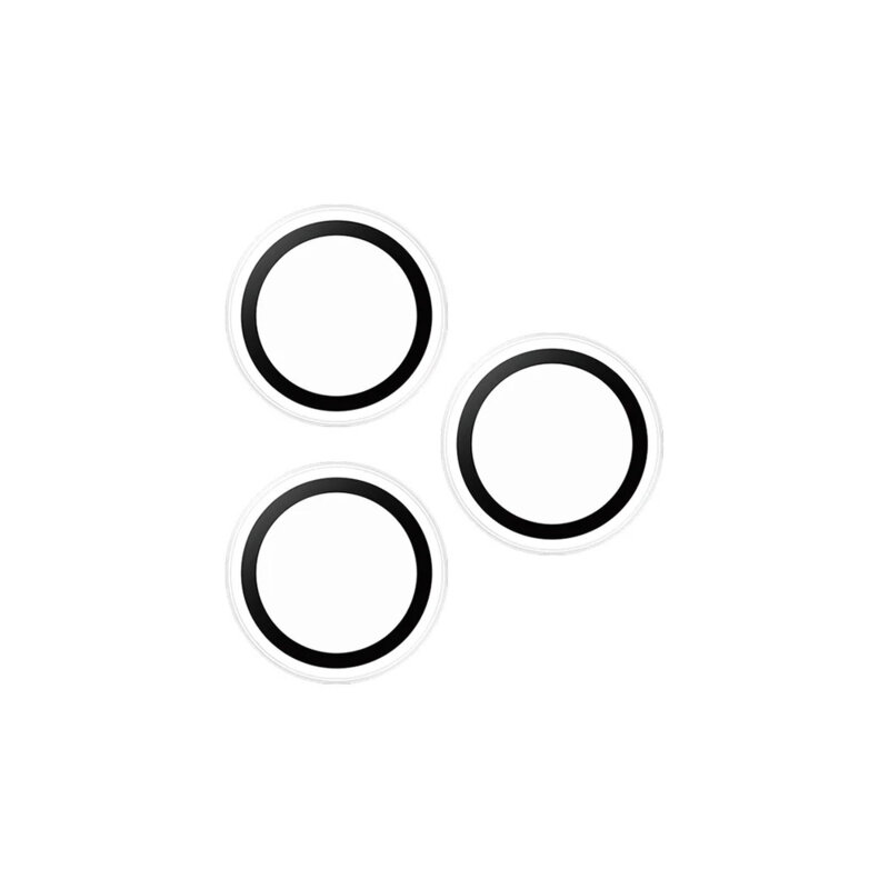 Folie iPhone 16 Pro Max pentru lentile camera PanzerGlass® Hoops® Series, transparenta