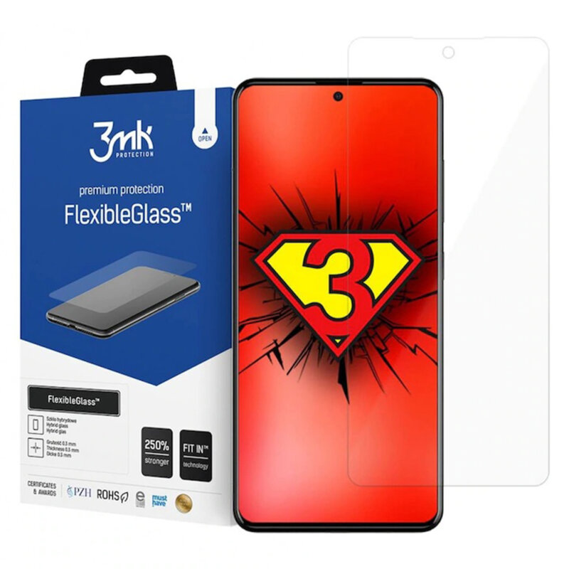 Folie Samsung Galaxy S21 5G 3mk FlexibleGlass, transparenta