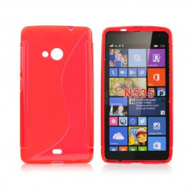 Husa Microsoft Lumia 535 Silicon Gel TPU Rosu