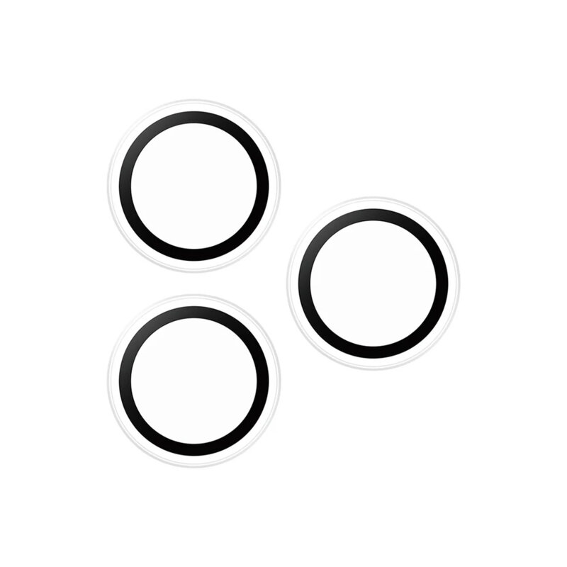 Folie iPhone 16 Pro Max pentru lentile camera PanzerGlass® Hoops® Series, transparenta