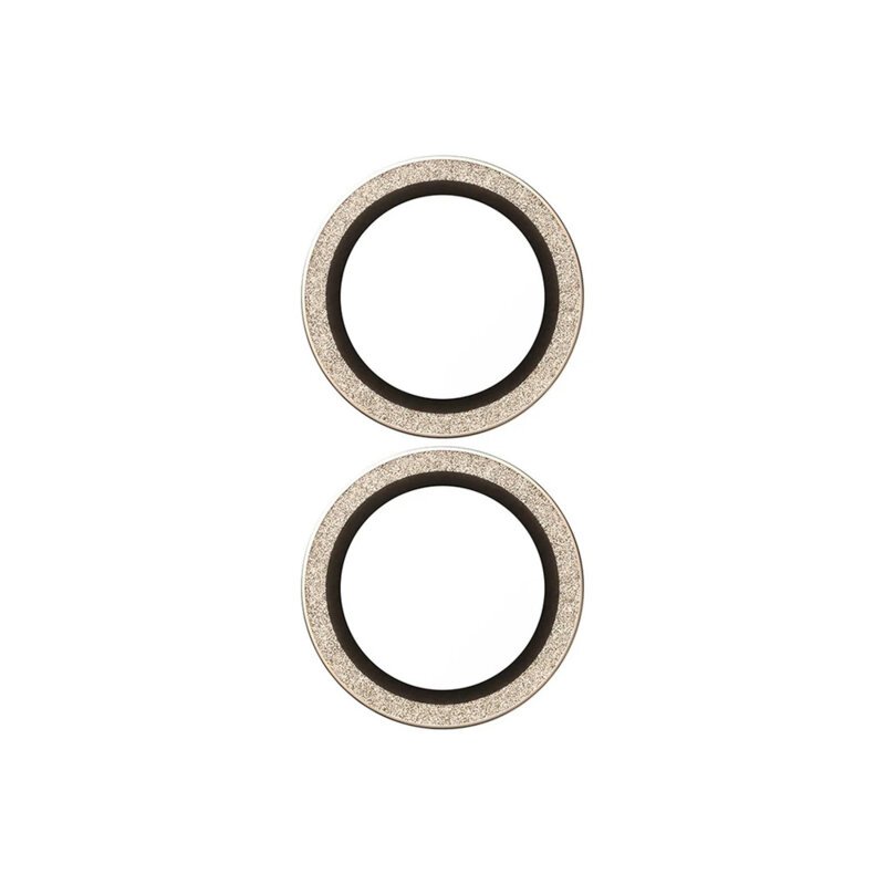 Folie iPhone 16 pentru lentile camera PanzerGlass® Hoops® Series, auriu