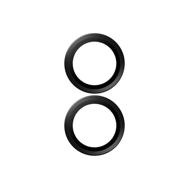 Folie iPhone 16 pentru lentile camera PanzerGlass® Hoops® Series, negru