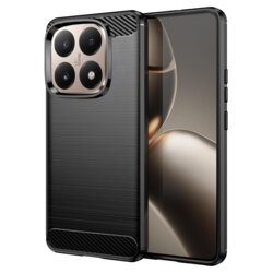 Husa Xiaomi 15T Techsuit Carbon Silicone, negru