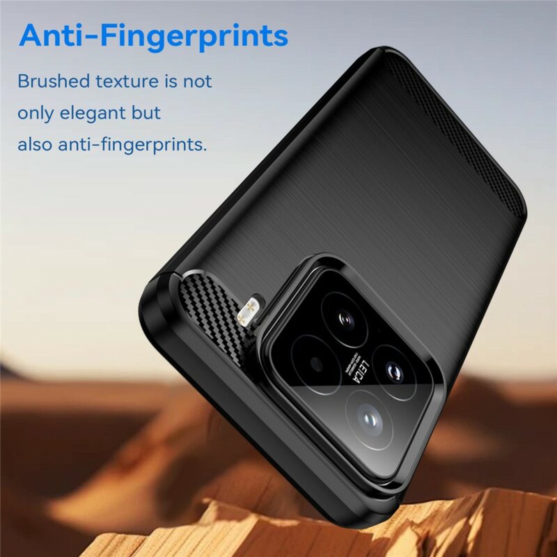 Husa Xiaomi 15T Techsuit Carbon Silicone, negru