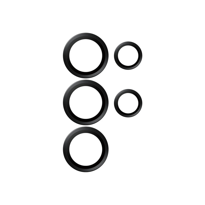 Folie Samsung Galaxy S25 Ultra pentru lentile camera PanzerGlass® Hoops® Series, negru