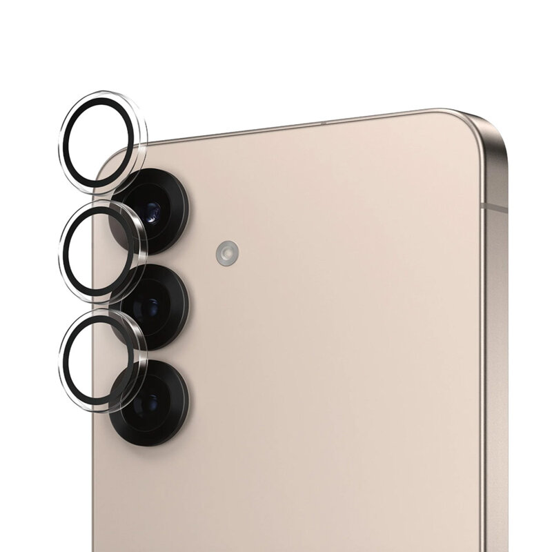 Folie Samsung Galaxy S25 Plus pentru lentile camera PanzerGlass® Hoops® Series, transparenta