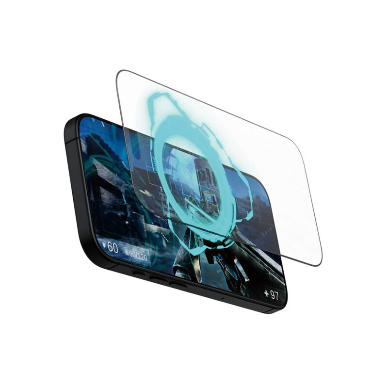 Folie iPhone 16 Pro mata gaming PanzerGlass® Ultra-Wide Fit, negru