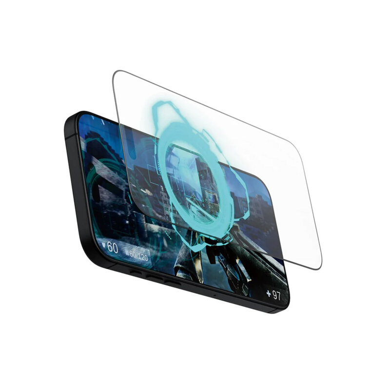 Folie iPhone 16 Pro Max mata gaming PanzerGlass® Ultra-Wide Fit, negru