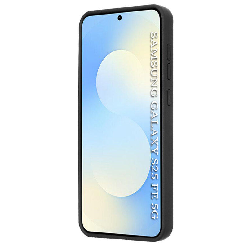 Husa Samsung Galaxy S25 FE Techsuit Glinth cu inel suport stand magnetic, negru