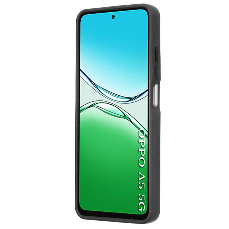Husa Oppo A5 5G Techsuit Glinth cu inel suport stand magnetic, negru