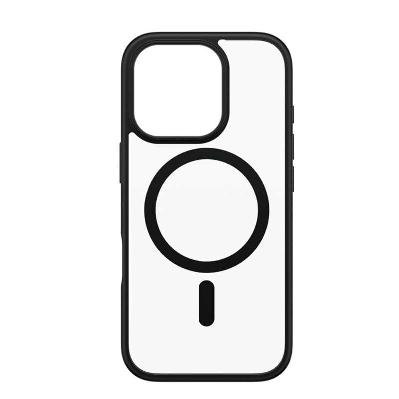 Husa iPhone 16 Pro PanzerGlass® HardCase Black MagSafe & Frame Series, transparenta