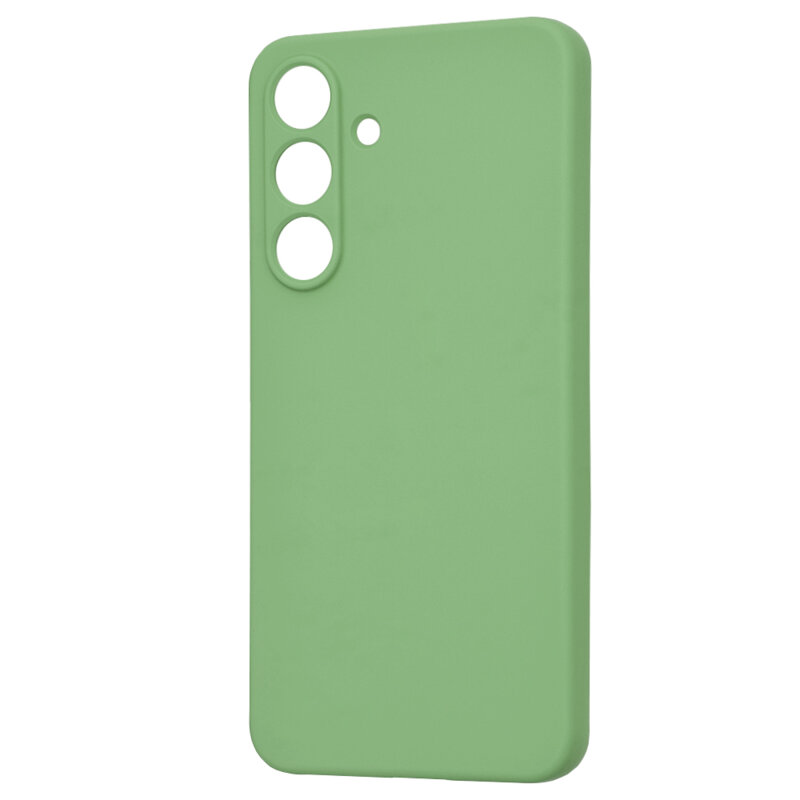 Husa silicon Samsung Galaxy S25 FE Techsuit SoftFlex, verde deschis