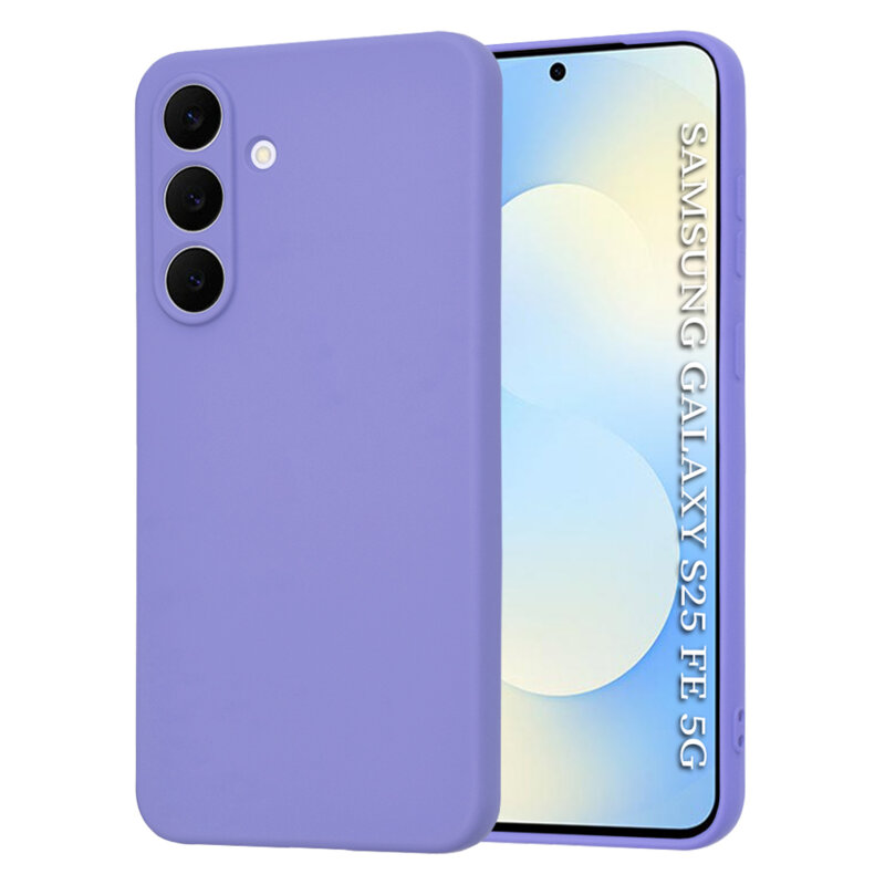 Husa silicon Samsung Galaxy S25 FE Techsuit SoftFlex, violet