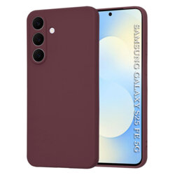 Husa silicon Samsung Galaxy S25 FE Techsuit SoftFlex, bordo