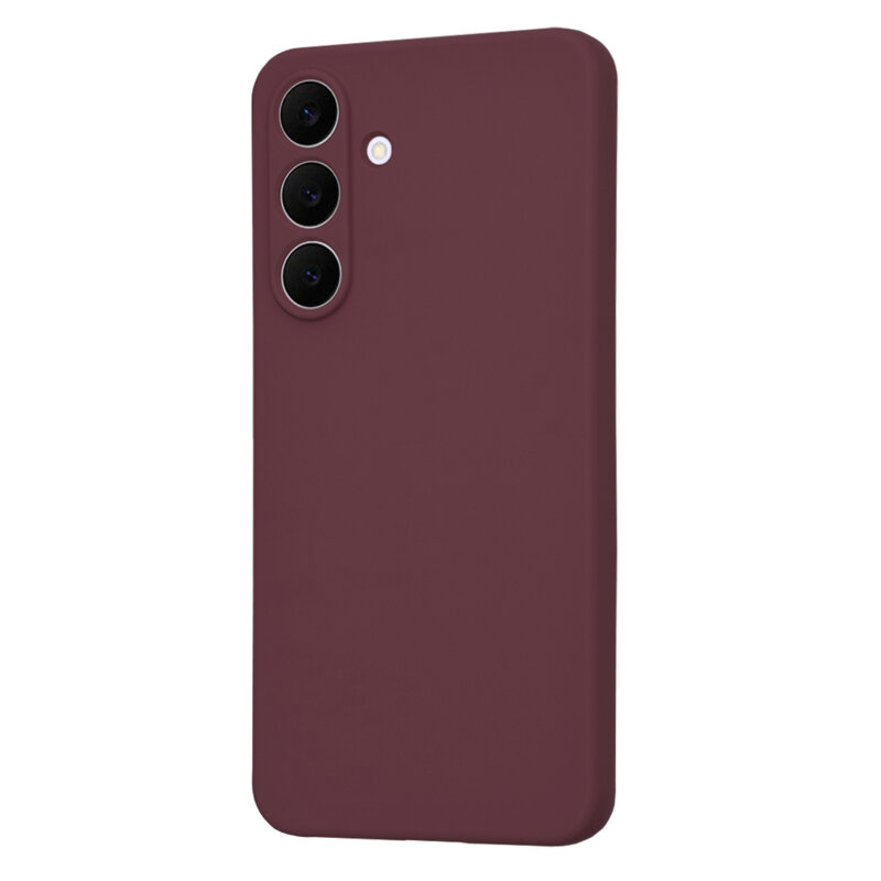 Husa silicon Samsung Galaxy S25 FE Techsuit SoftFlex, bordo