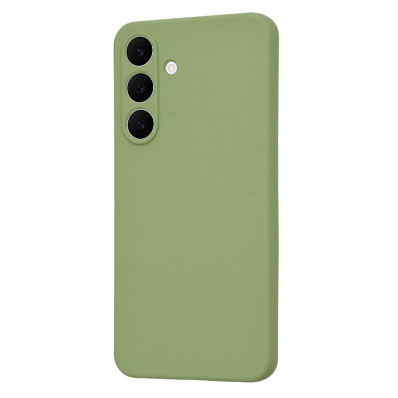 Husa silicon Samsung Galaxy S25 FE Techsuit SoftFlex, verde