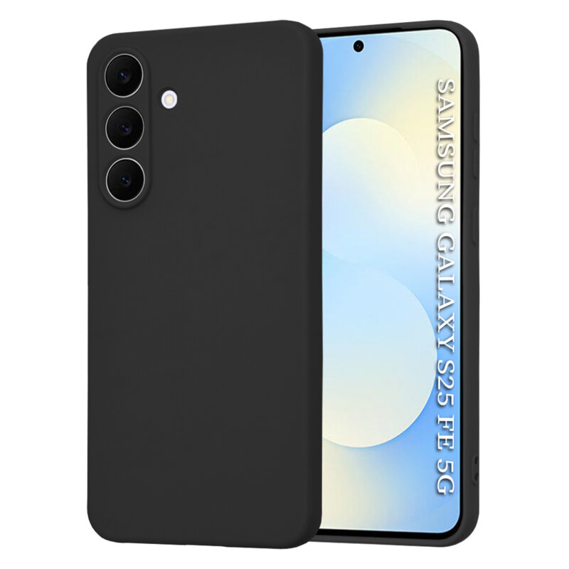 Husa silicon Samsung Galaxy S25 FE Techsuit SoftFlex, negru