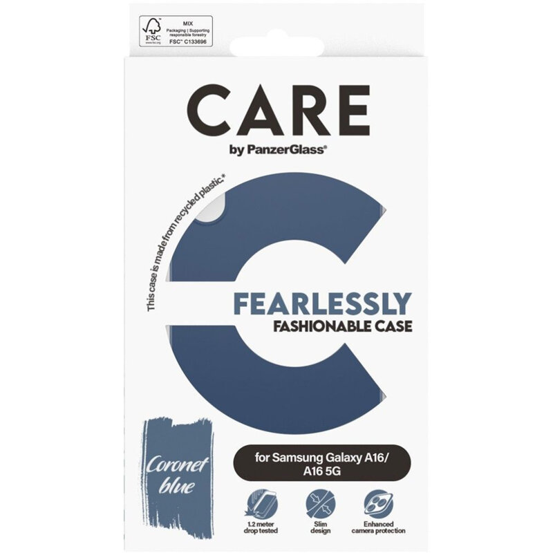 Husa Samsung Galaxy A16 4G CARE by PanzerGlass® Fashionable, albastru