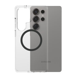 Husa Samsung Galaxy S25 Ultra PanzerGlass® CARE Flagship Urban Combat Black Qi Compatible, transparenta