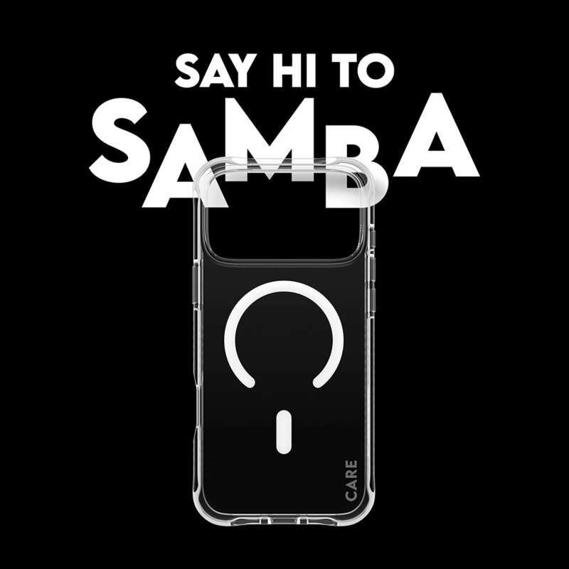 Husa iPhone 17 Pro Max CARE by PanzerGlass® Fashionable w. White MagSafe, transparenta