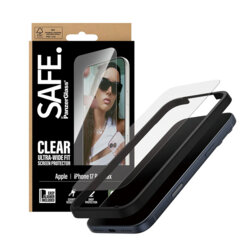 Folie iPhone 17 Pro Max SAFE. by PanzerGlass® Ultra-Wide Fit w. EasyAligner, transparenta