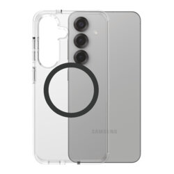 Husa Samsung Galaxy S25 PanzerGlass® CARE Flagship Urban Combat Black Qi Compatible, transparenta