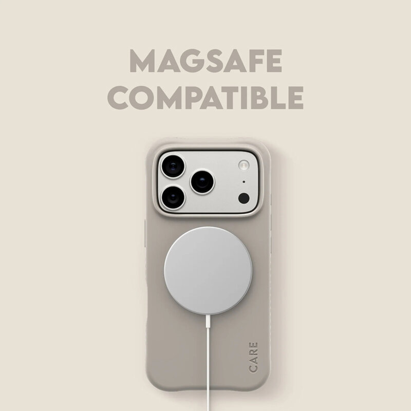 Husa iPhone 17 Pro CARE by PanzerGlass® Fashionable w. MagSafe, bej