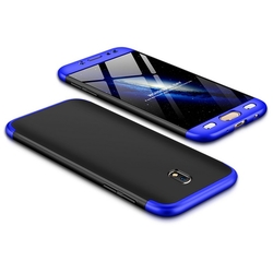 Husa Samsung Galaxy J7 2017 J730 GKK 360 Full Cover Negru-Albastru