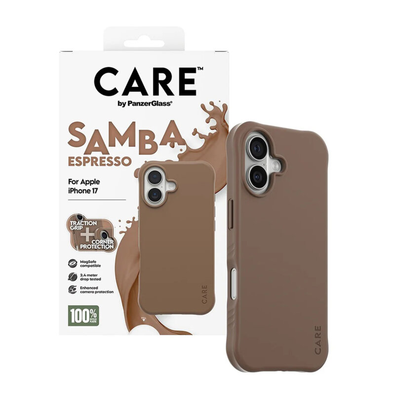 Husa iPhone 17 CARE by PanzerGlass® Fashionable w. MagSafe, maro