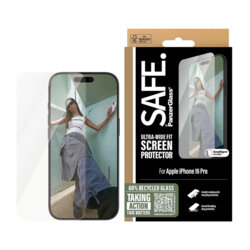 Folie iPhone 16 Pro SAFE. by PanzerGlass® Ultra-Wide Fit, transparenta