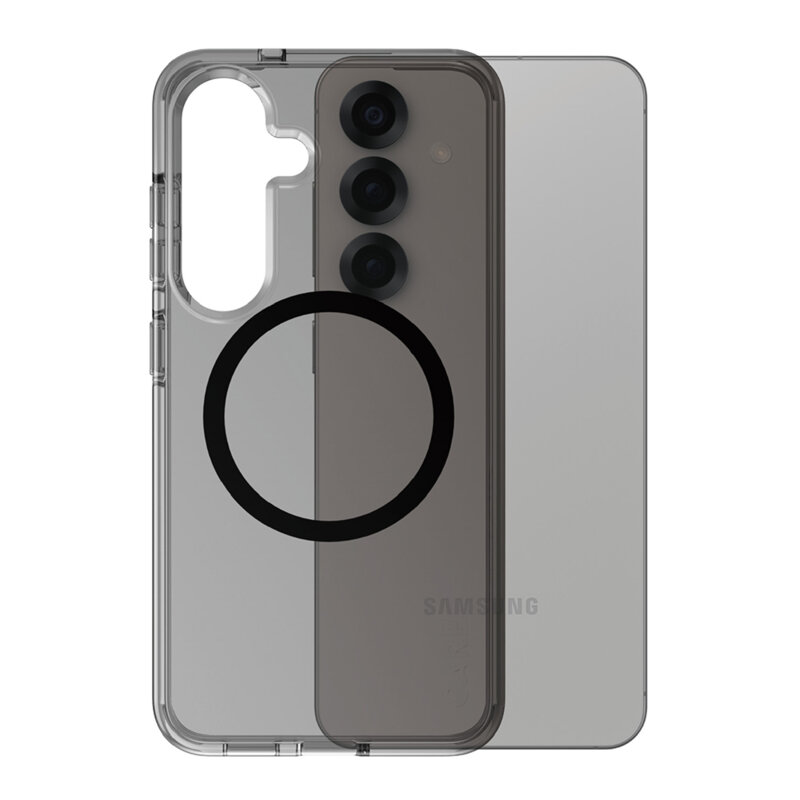 Husa Samsung Galaxy S25 PanzerGlass® CARE Flagship Urban Combat Black Qi Compatible, fumuriu