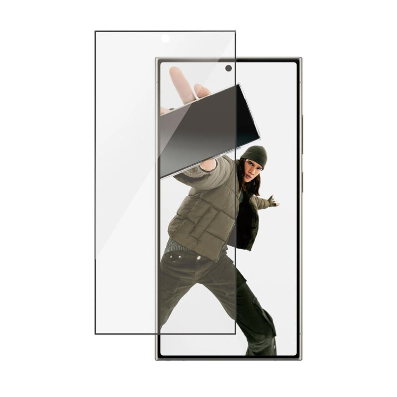 Folie Samsung Galaxy S24 Ultra PanzerGlass® Ultra-Wide Fit w. EasyAligner, negru