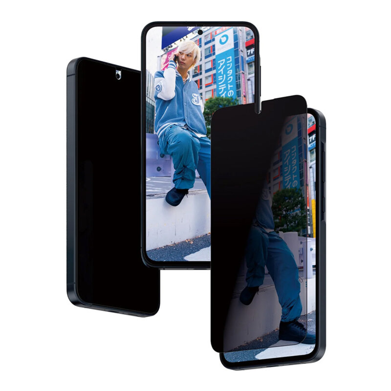 Folie Samsung Galaxy A55 5G PanzerGlass® Privacy Ultra-Wide Fit, negru