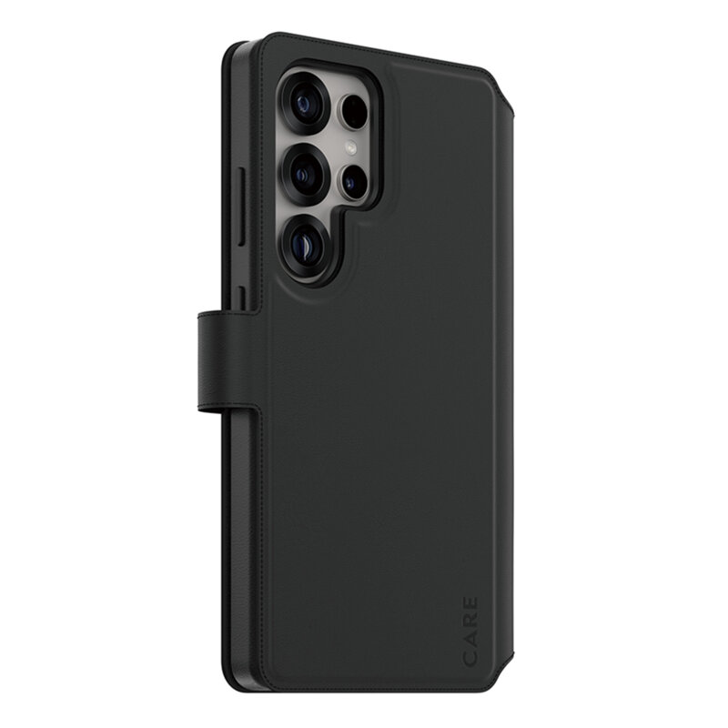 Husa Samsung Galaxy S25 Ultra PanzerGlass® CARE Feature Case Tango Two-in-One Wallet, negru