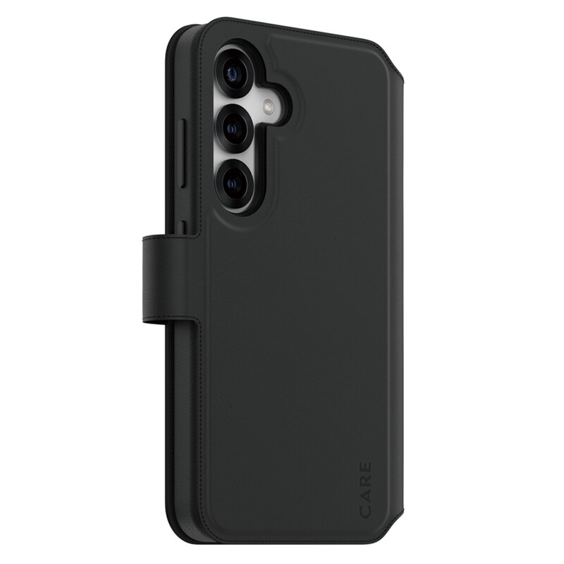 Husa Samsung Galaxy S25 PanzerGlass® CARE Feature Case Tango Two-in-One Wallet, negru