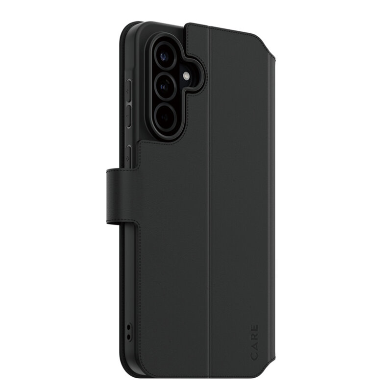 Husa Samsung Galaxy A56 5G PanzerGlass® CARE Feature Kickstand Wallet Case, negru