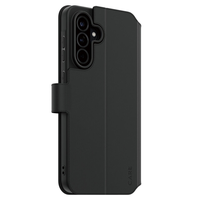 Husa Samsung Galaxy A36 5G PanzerGlass® CARE Feature Kickstand Wallet Case, negru