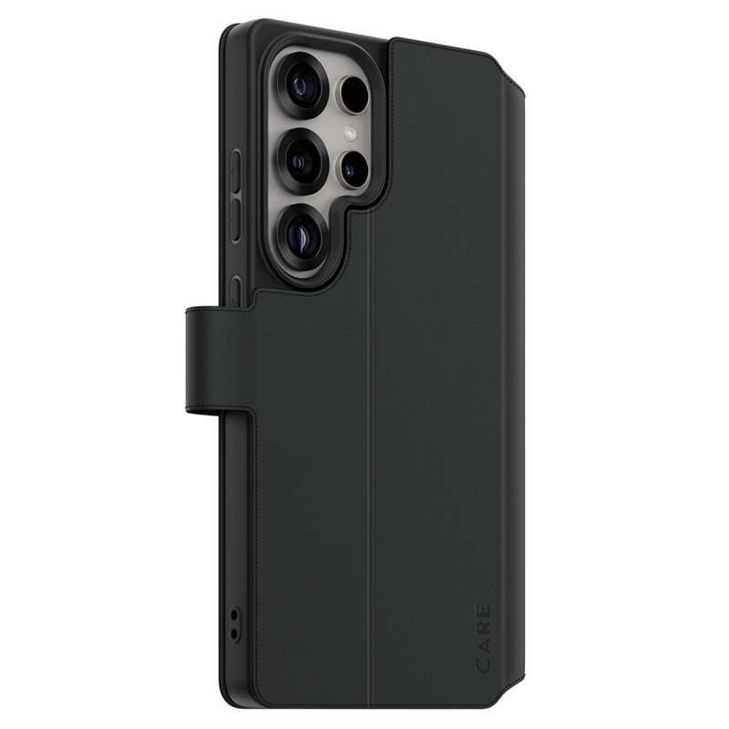 Husa Samsung Galaxy S25 Ultra PanzerGlass® CARE Feature Kickstand Wallet Case, negru