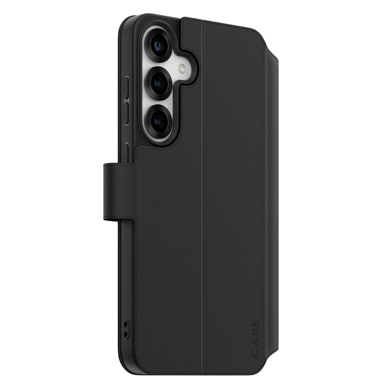 Husa Samsung Galaxy S25 Plus PanzerGlass® CARE Feature Kickstand Wallet Case, negru