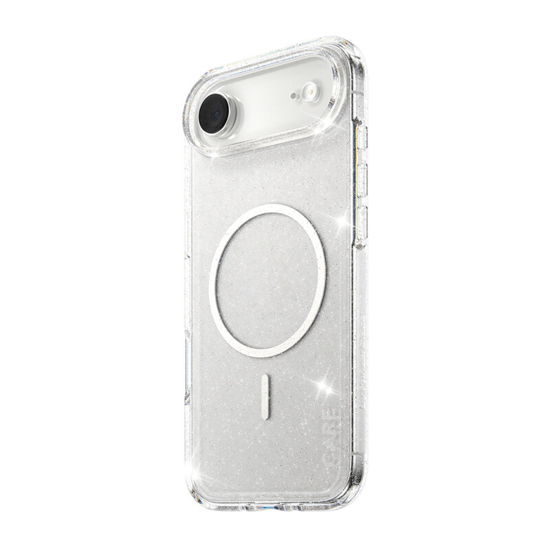 Husa iPhone 17 Air PanzerGlass® CARE Flagship Urban Explorer Star Lit White MagSafe, transparenta