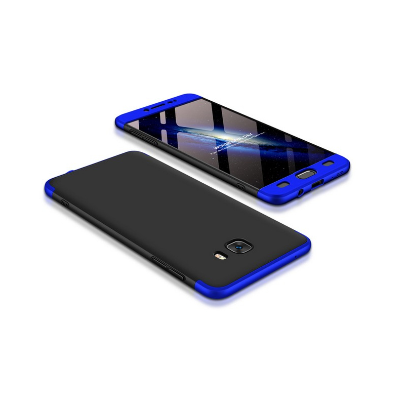 Husa Samsung Galaxy C9 Pro GKK 360 Full Cover Negru-Albastru