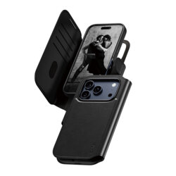 Husa iPhone 17 Pro PanzerGlass® CARE Feature MagSafe Case Tango Two-in-One Wallet, negru