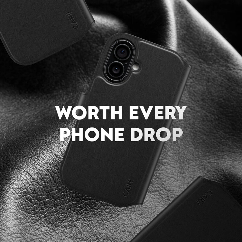 Husa iPhone 17 PanzerGlass® CARE Feature MagSafe Case Tango Two-in-One Wallet, negru