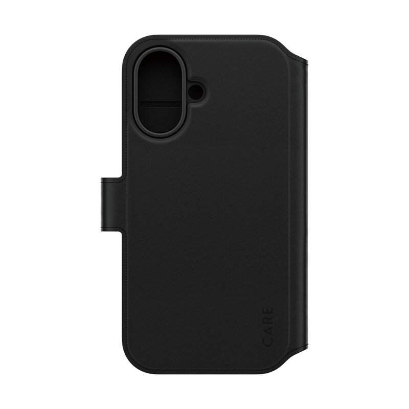 Husa iPhone 16 PanzerGlass® CARE Feature MagSafe Case Tango Two-in-One Wallet, negru