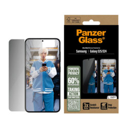 Folie Samsung Galaxy S25 PanzerGlass® Privacy Ultra-Wide Fit, clear