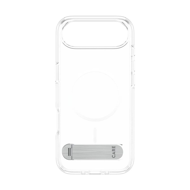 Husa iPhone 17 Air PanzerGlass® CARE Feature Kickstand MagSafe, transparenta